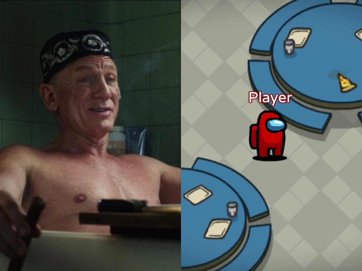 Glass Onion Among Us players explain how Daniel Craig’s bathtub scene